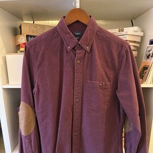 Burgundy Twill Button Down from J Crew